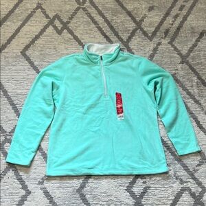 Tek Gear Women's Half-zip Mock Neck Fleece Sweater Size XL